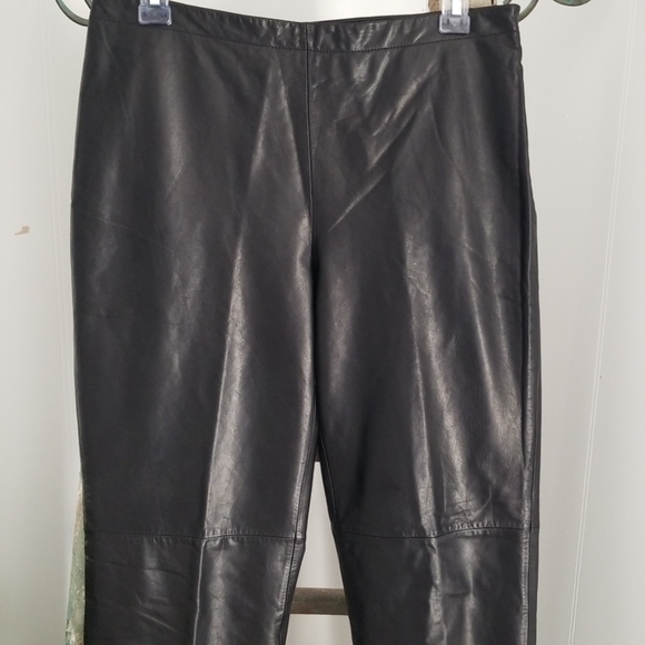 AT 100% Calfskin Leather Pants - Picture 5 of 8